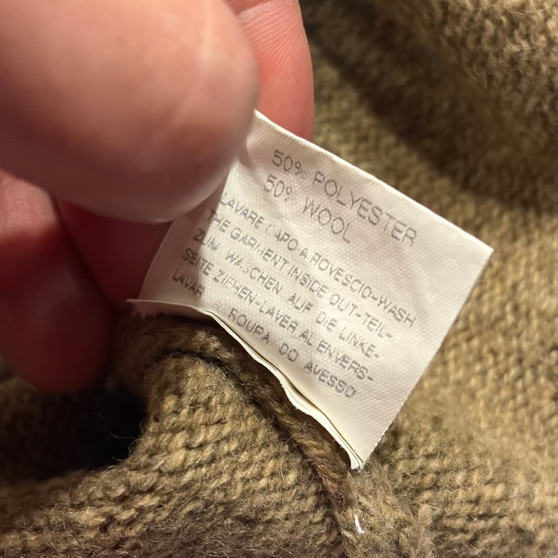 [L] 버버리 런던 패치 니트 스웨터 베이지 D78 상품이미지8