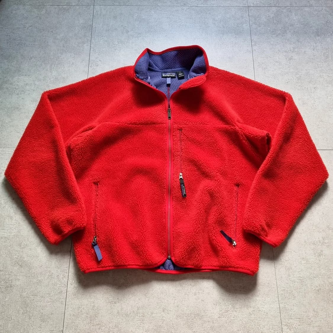 90s USA 파타고니아 베이비 레트로 파일 가디건 XL sz 상품이미지2