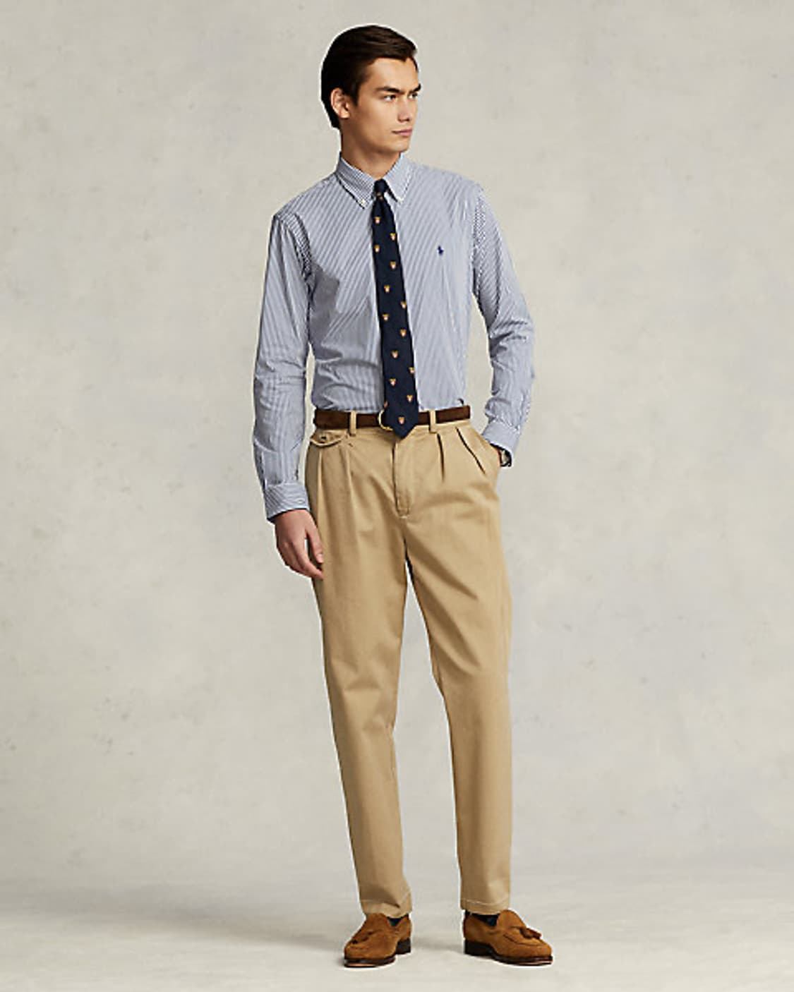 폴로 클래식핏 스트라이프 스트레치 포플린 셔츠 상품이미지9