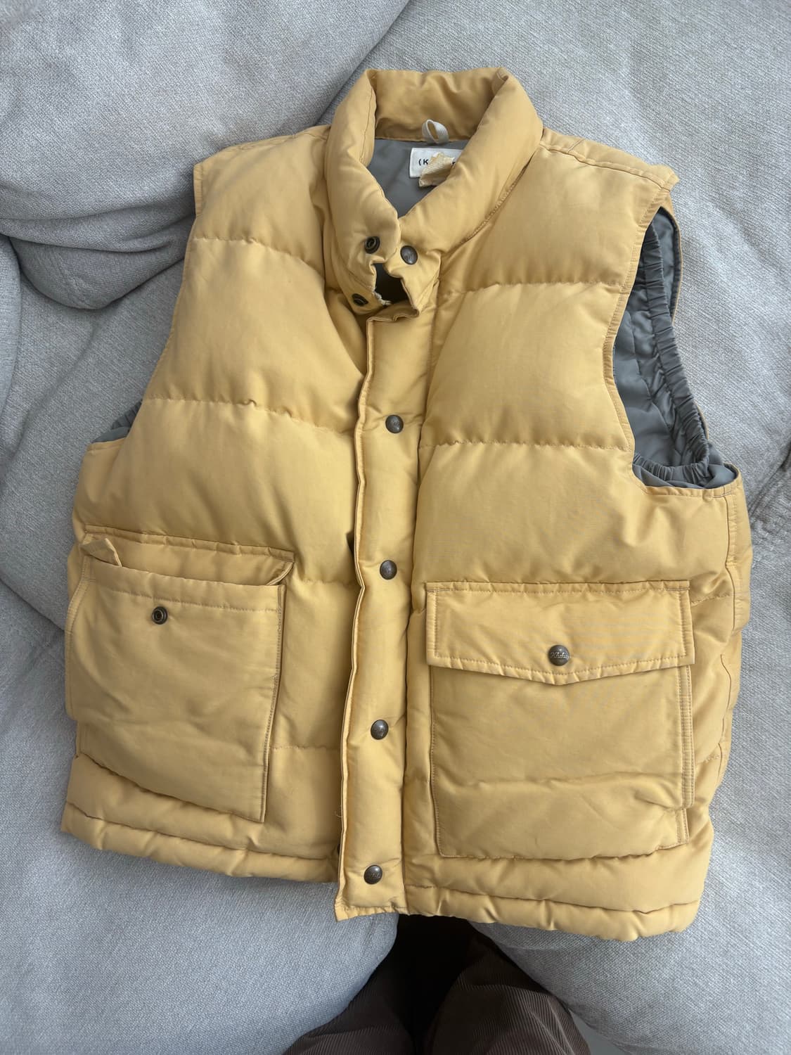 카키스 조끼 베스트 옐로우 S 상품이미지3