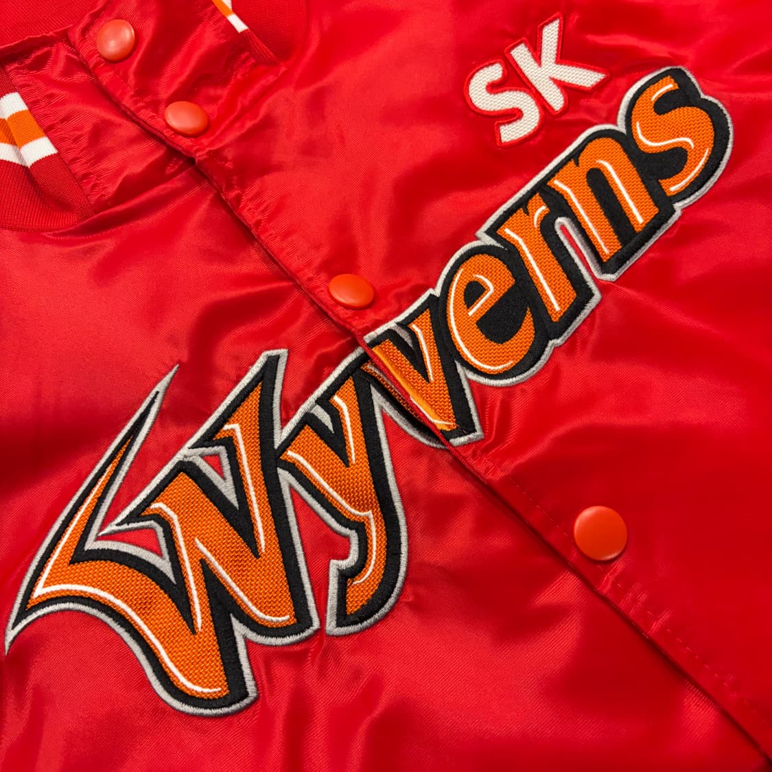 [XL] SK 와이번스 야구 점퍼 레드 B314 상품이미지4