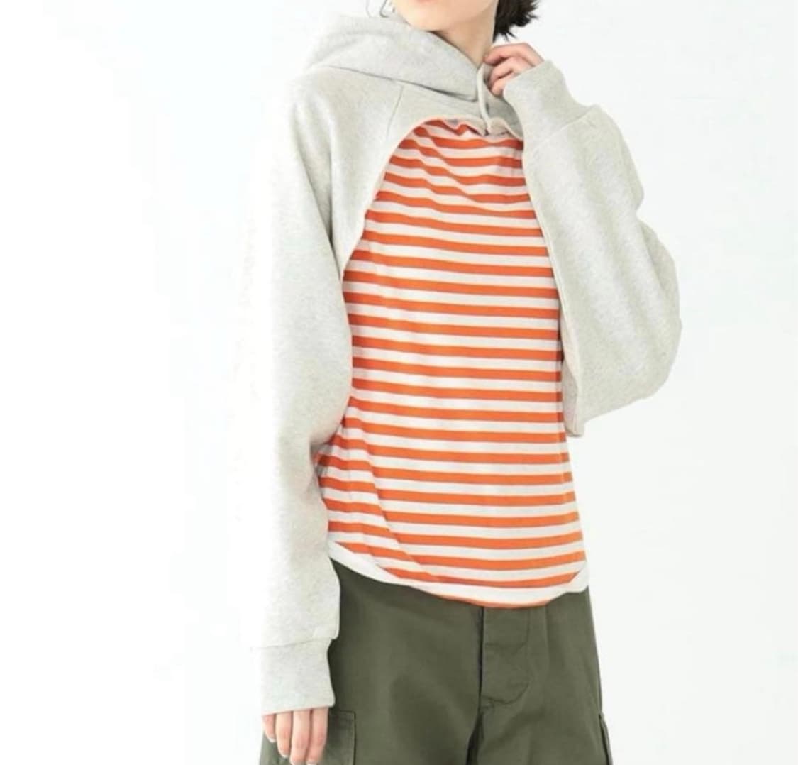 BEAMS BOY 프렌치 테리 볼레로 상품이미지4