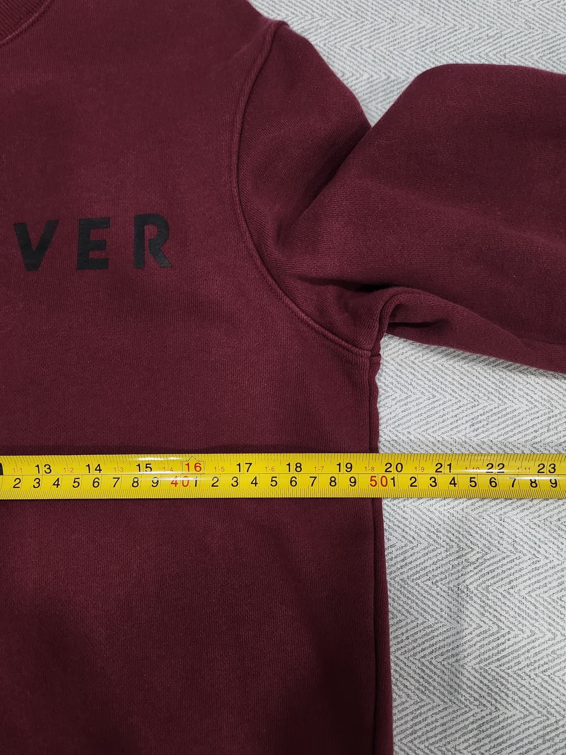 퀵실버 맨투맨 버건디 남녀공용 100사이즈 상품이미지8