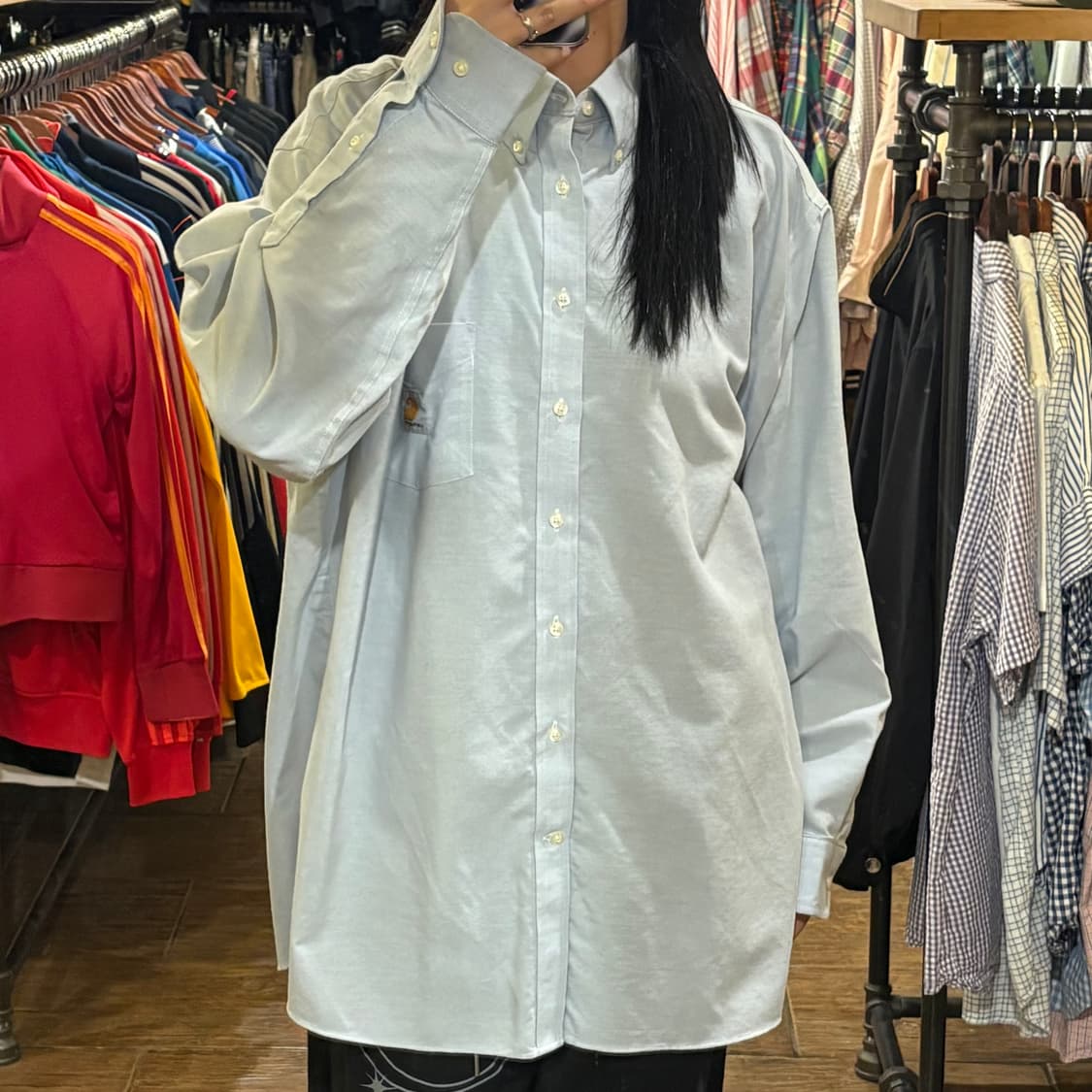 [HI] Carhartt 셔츠 라이트블루 상품이미지2