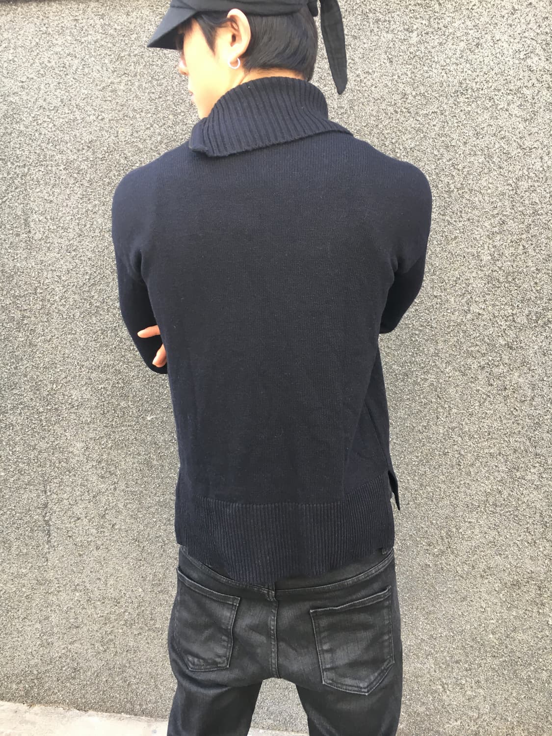 Michael Bastian oblique line zip-up knit 상품이미지3