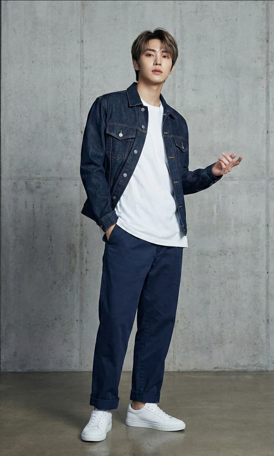 폴로랄프로렌. 남자 네이비 코튼 팬츠_38 상품이미지1