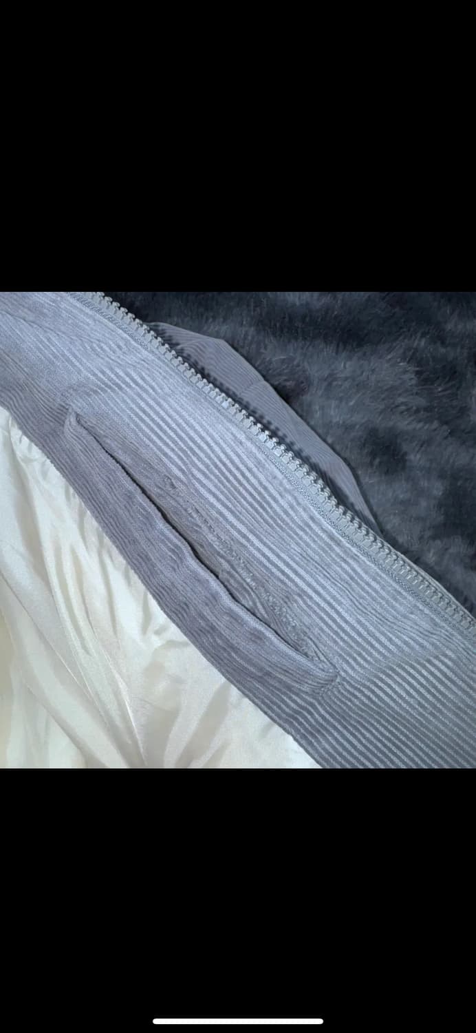 투티/ 0077 FDM 코듀로이 패딩 점퍼 자켓 그레이 회색 상품이미지8