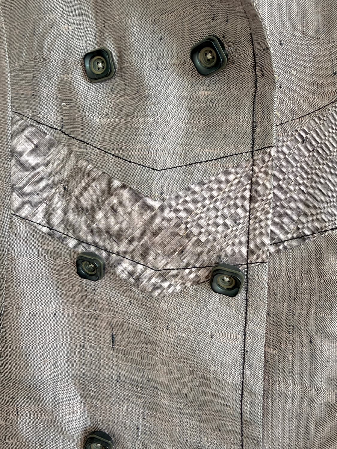 Pre owned 린넨 더블 트렌치 코트 상품이미지5