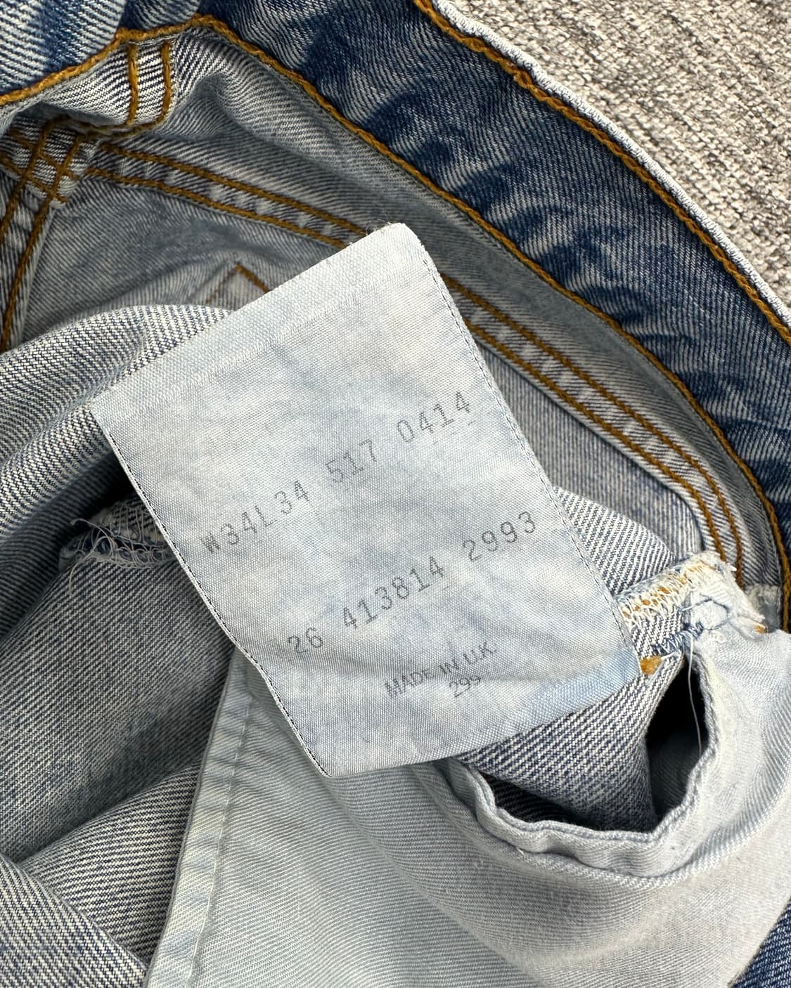 (허단43)00'S 리바이스 517-0414 데님-M1204 상품이미지7