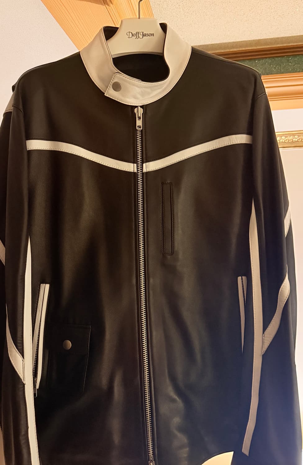 도프제이슨 믹스 레더 라이더 자켓 (양가죽) 상품이미지1