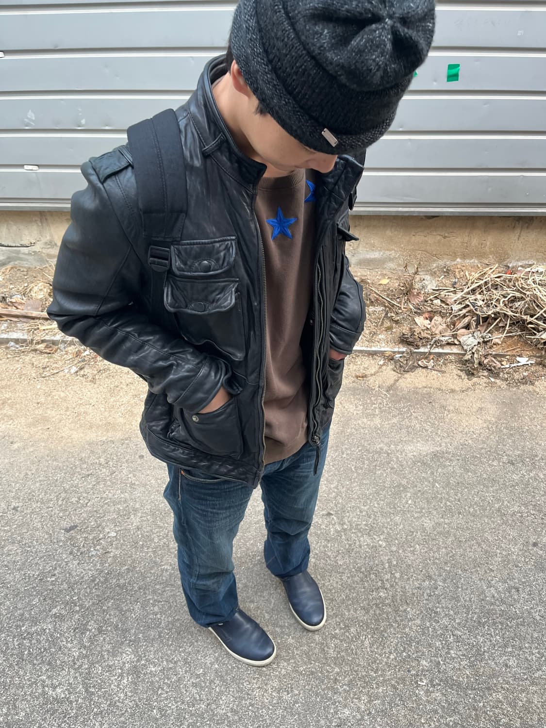 Prada 가죽슬립온[275] 착용샷[o] 상품이미지3