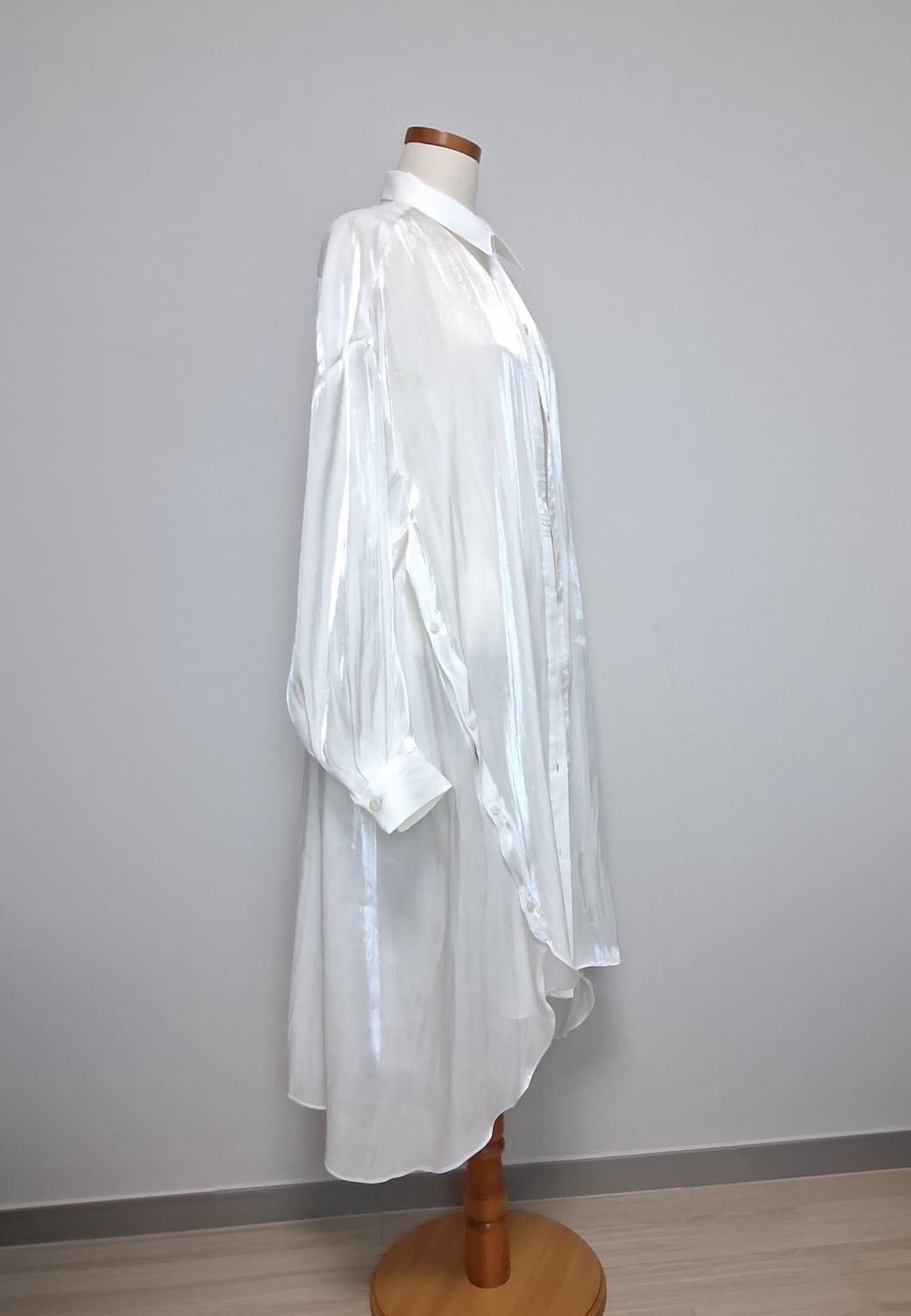 시스루 롱 셔츠 (새상품) 상품이미지2