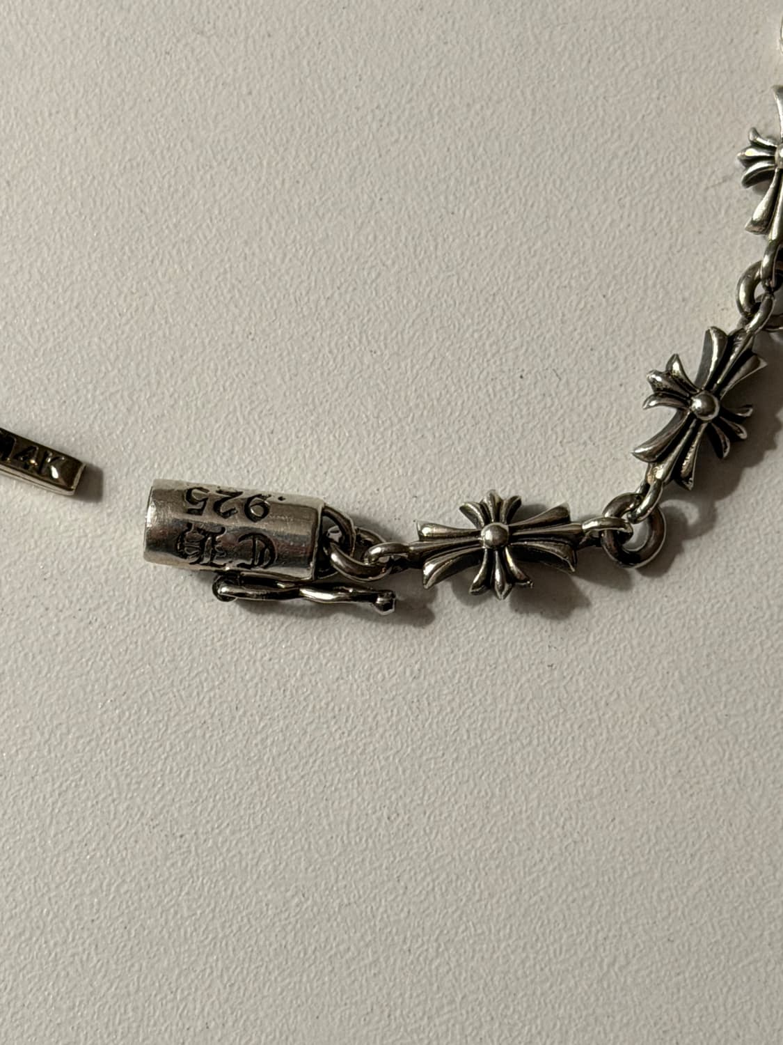 크롬 크로스 타이니 팔찌 925 실버 상품이미지3