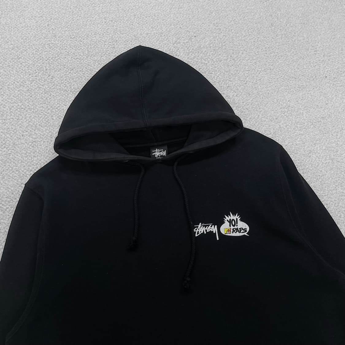 스투시 Stussy MTV raps 퍼블릭 애너미 후드티 블랙 상품이미지4