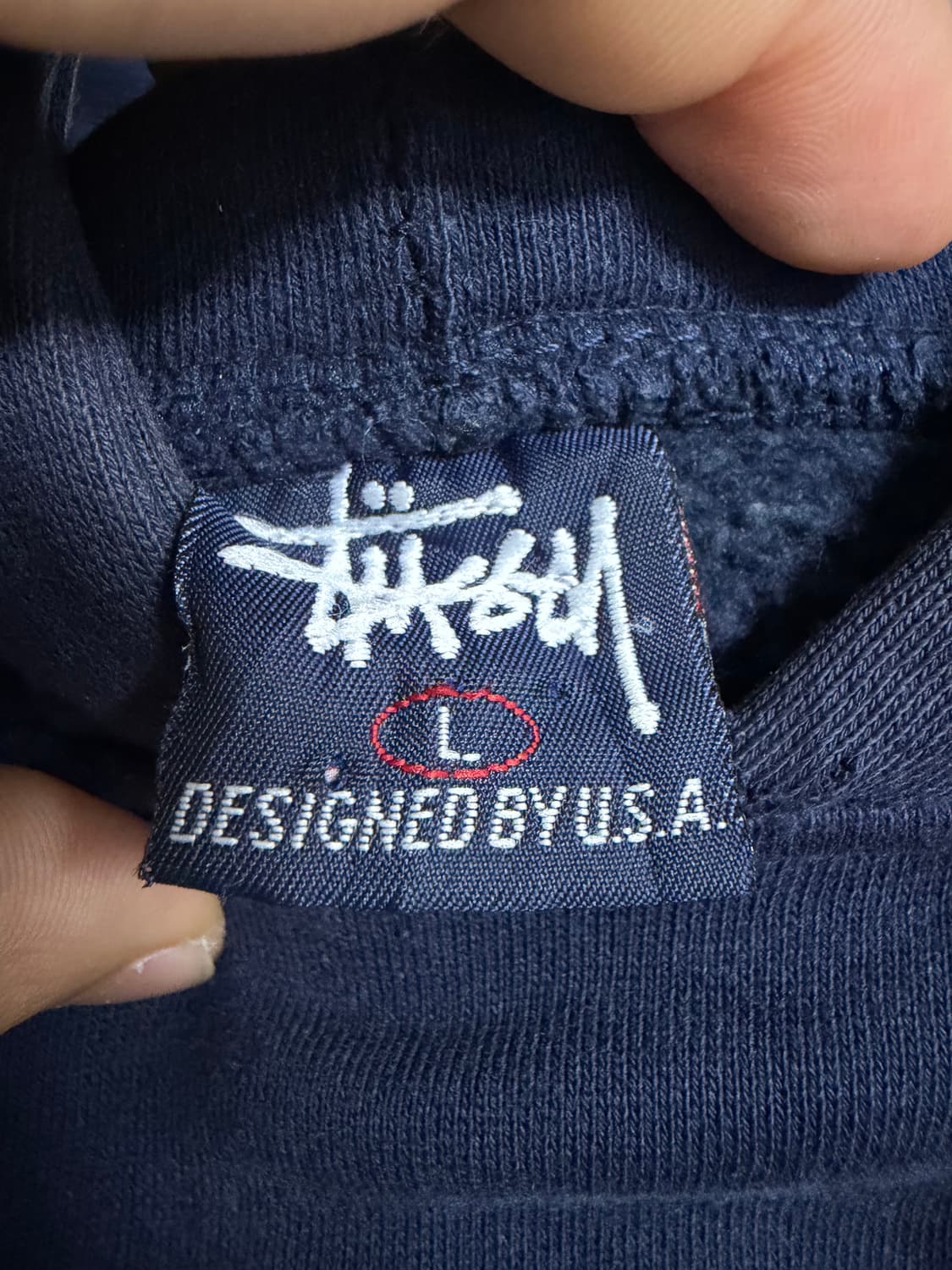 스투시 00s 네이비 후드티 상품이미지3