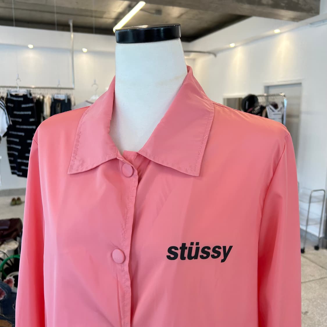 Stussy Women Pink Coach Jacket 상품이미지2
