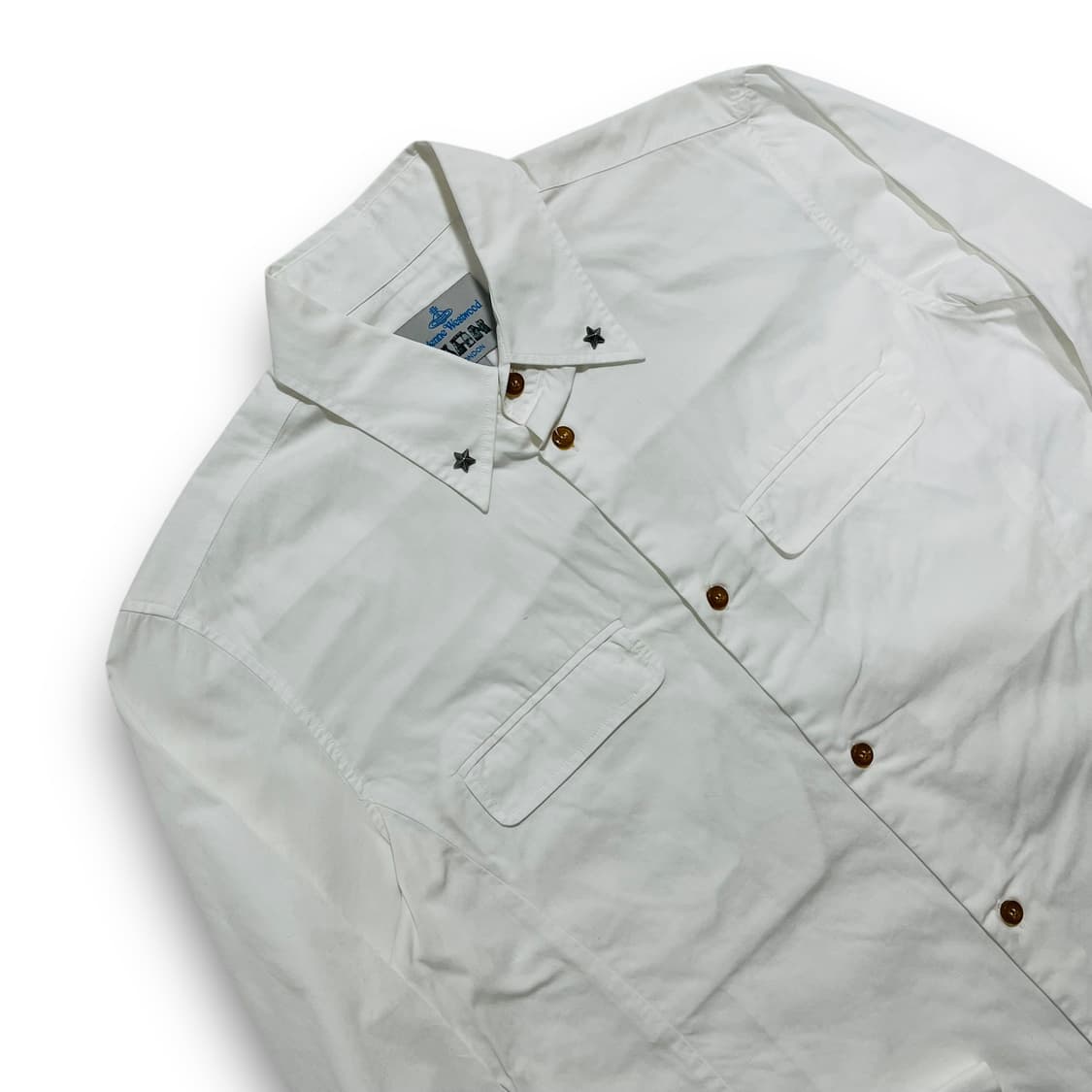 비비안 웨스트우드 핑클 스타 스터드 클래식 화이트 셔츠 상품이미지2