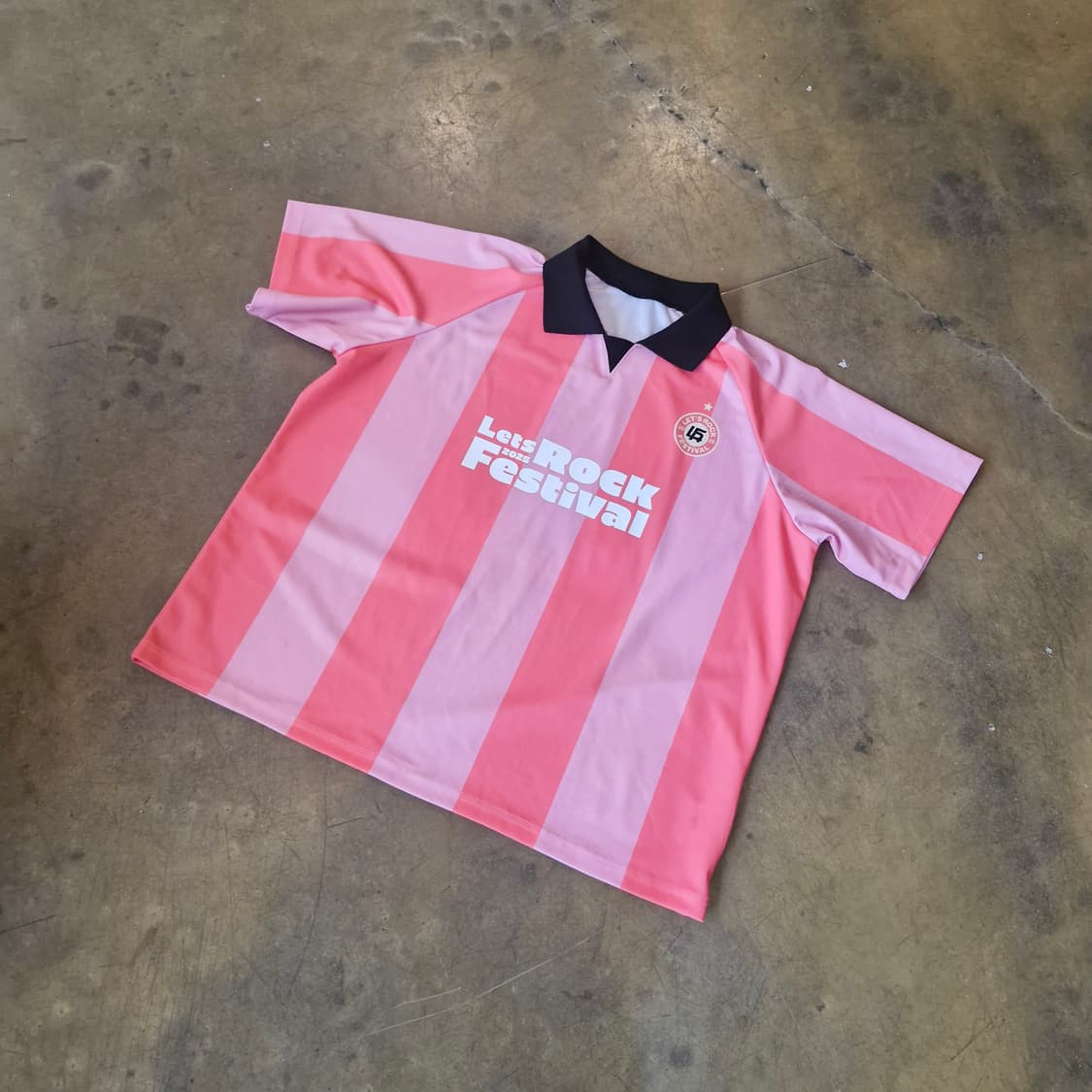 2025 렛츠락 페스티벌 오피셜 MD 스페셜 티셔츠 핑크 2xl 상품이미지1
