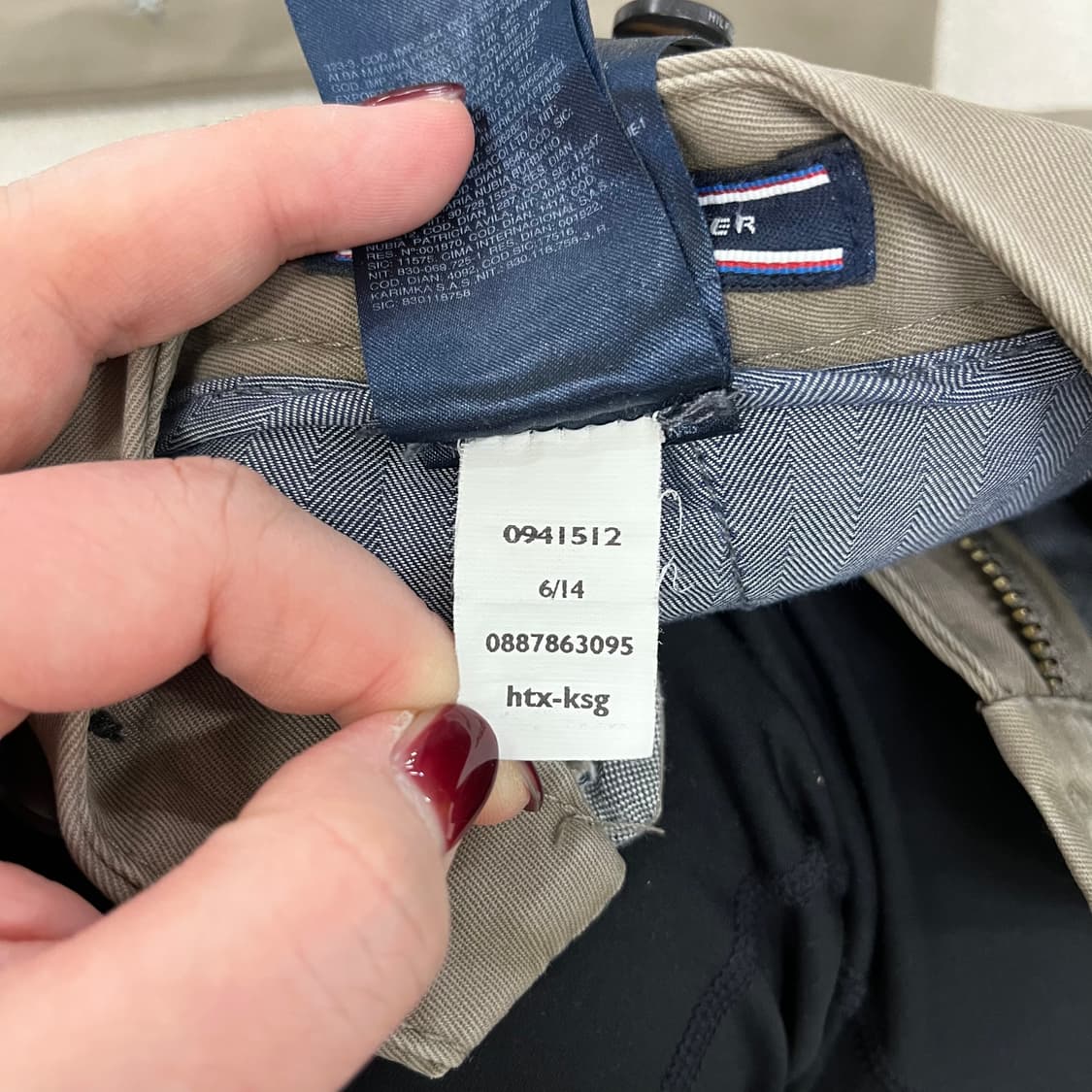 [30/32] 타미힐피거 자수 패턴 치노팬츠 면바지 0106M1 상품이미지4