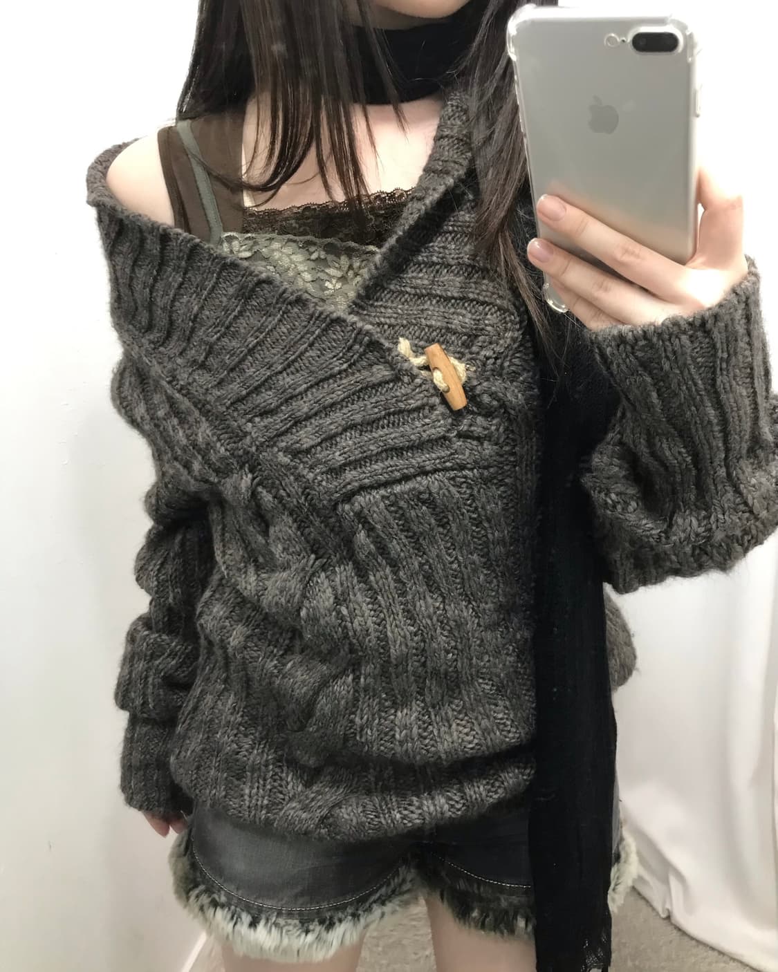 퍼 숏팬츠 코디 세트 🤍 상품이미지3