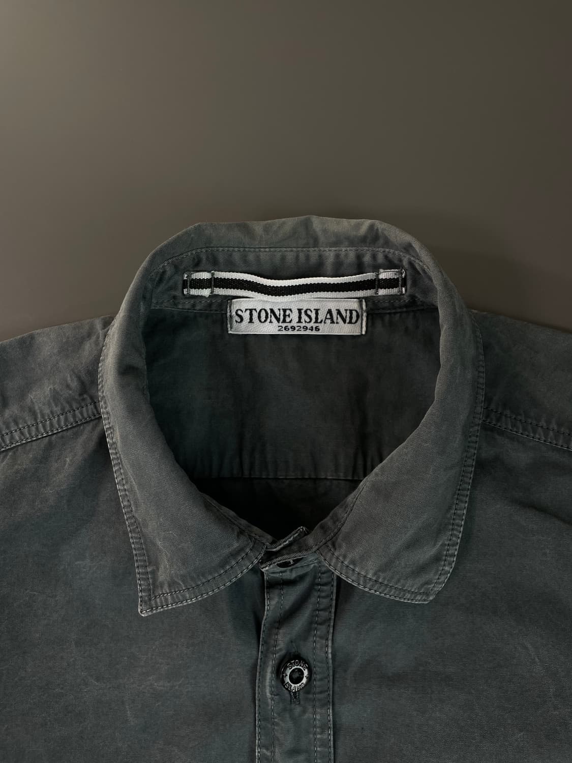 [S] 스톤 아일랜드 가먼트 다잉 코튼 버튼 셔츠 상품이미지10