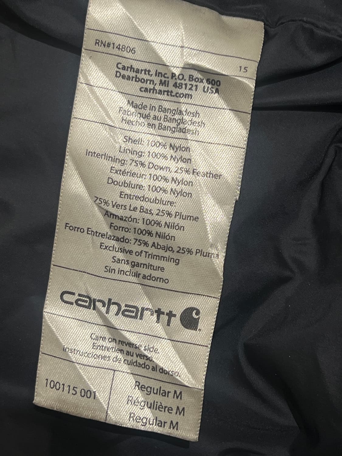 칼하트 550 필 칼카스카 다운 푸퍼 자켓 상품이미지8