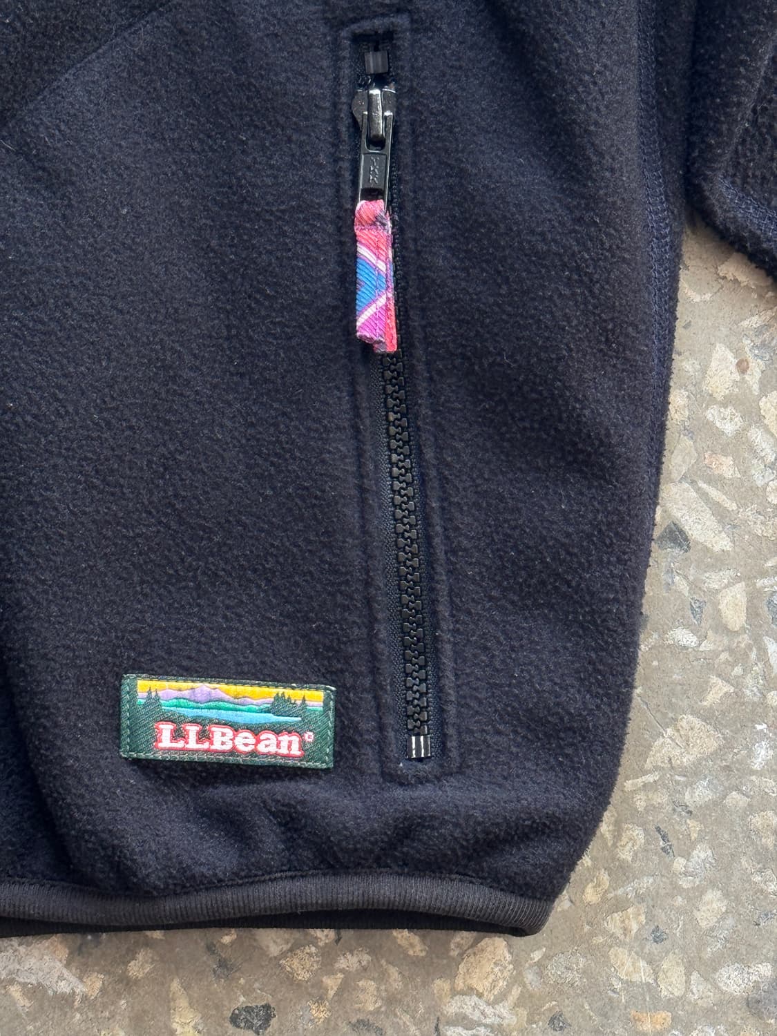 80s 엘엘빈 마운틴로고 리버서블 플리스 하프집업(O11) 상품이미지4