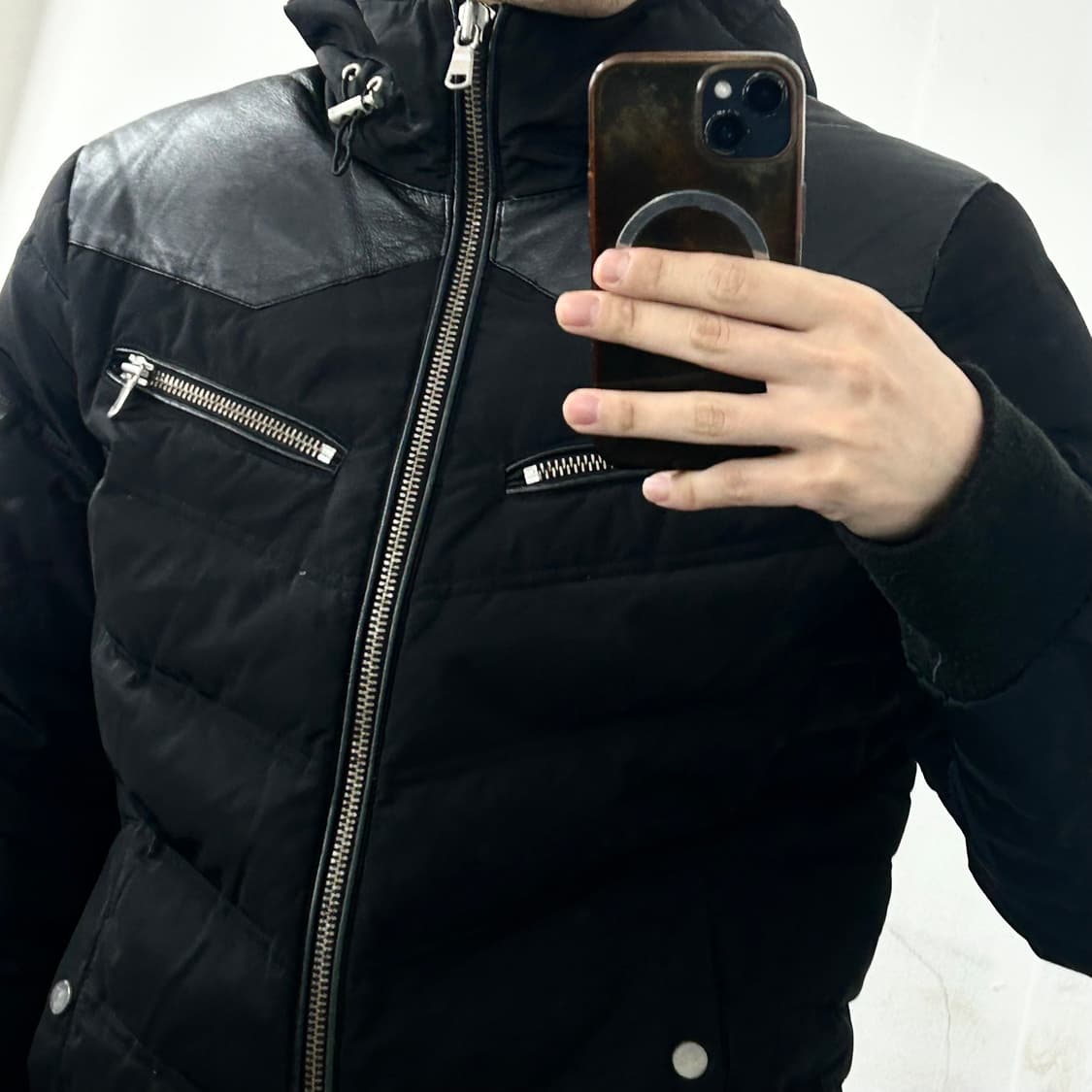 The Kooples 구스다운 바이커 패딩 상품이미지4