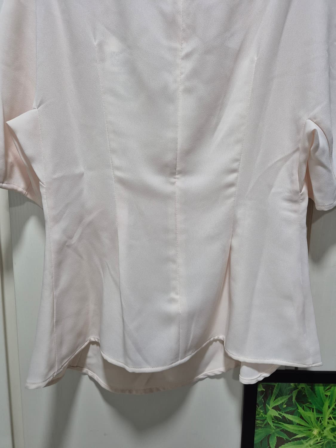 (타임세일)(새상품)Day  블라우스 페플럼 아이보리핑크 반팔 상품이미지8