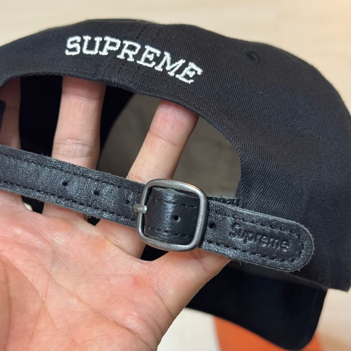 슈프림 6패널 S로고 코듀로이 블랙 볼캡 상품이미지2