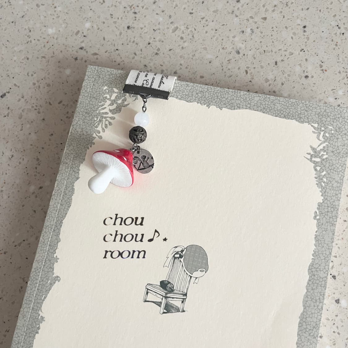 리본 펜던트 책갈피 ⊰cute mushroom⊱ bookmark 상품이미지5