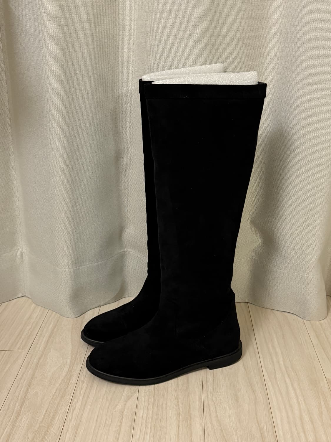 누스 NUUS 블랙 스웨이드 롱부츠 235mm 상품이미지2