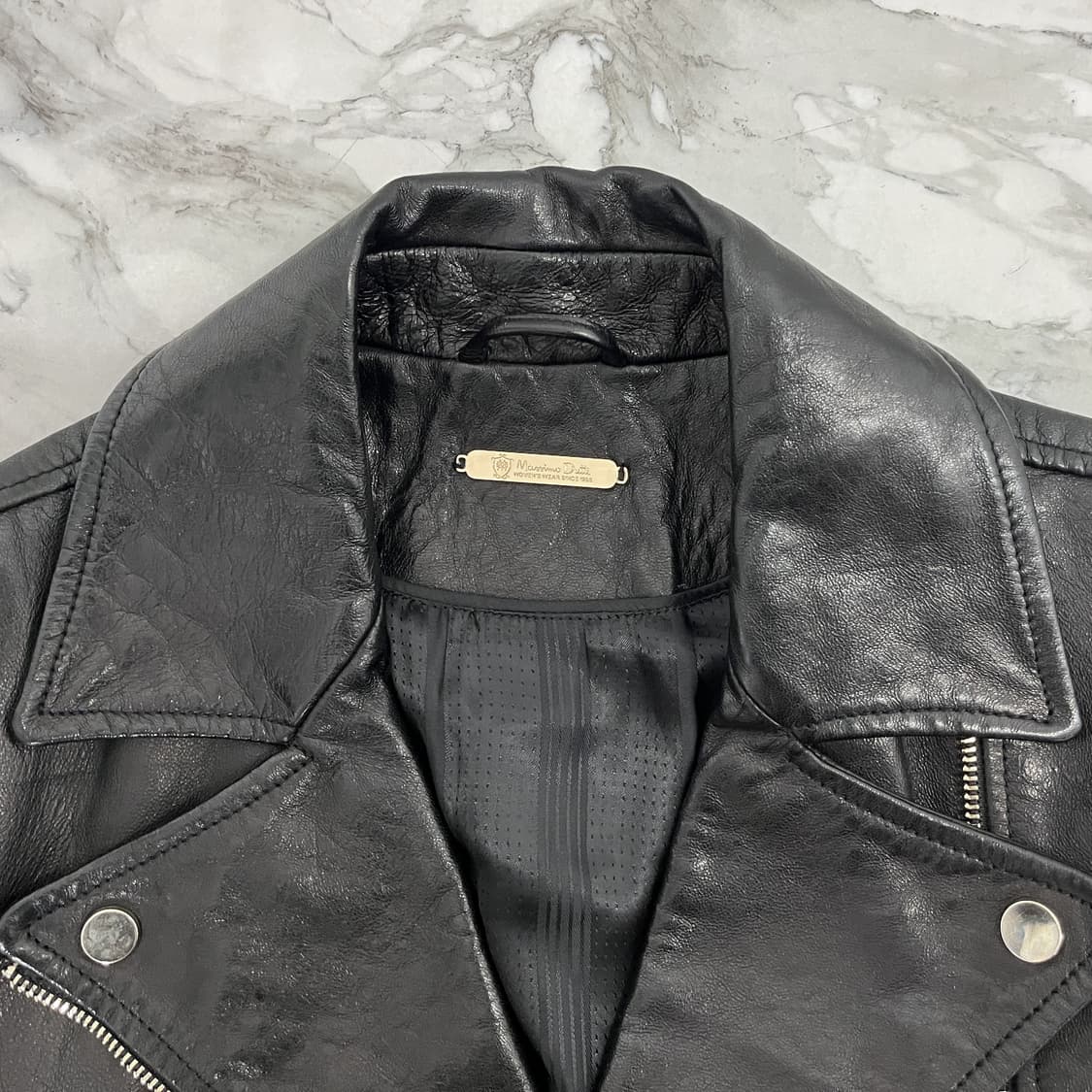 마시모두띠 양가죽 라이더 자켓 S 상품이미지4