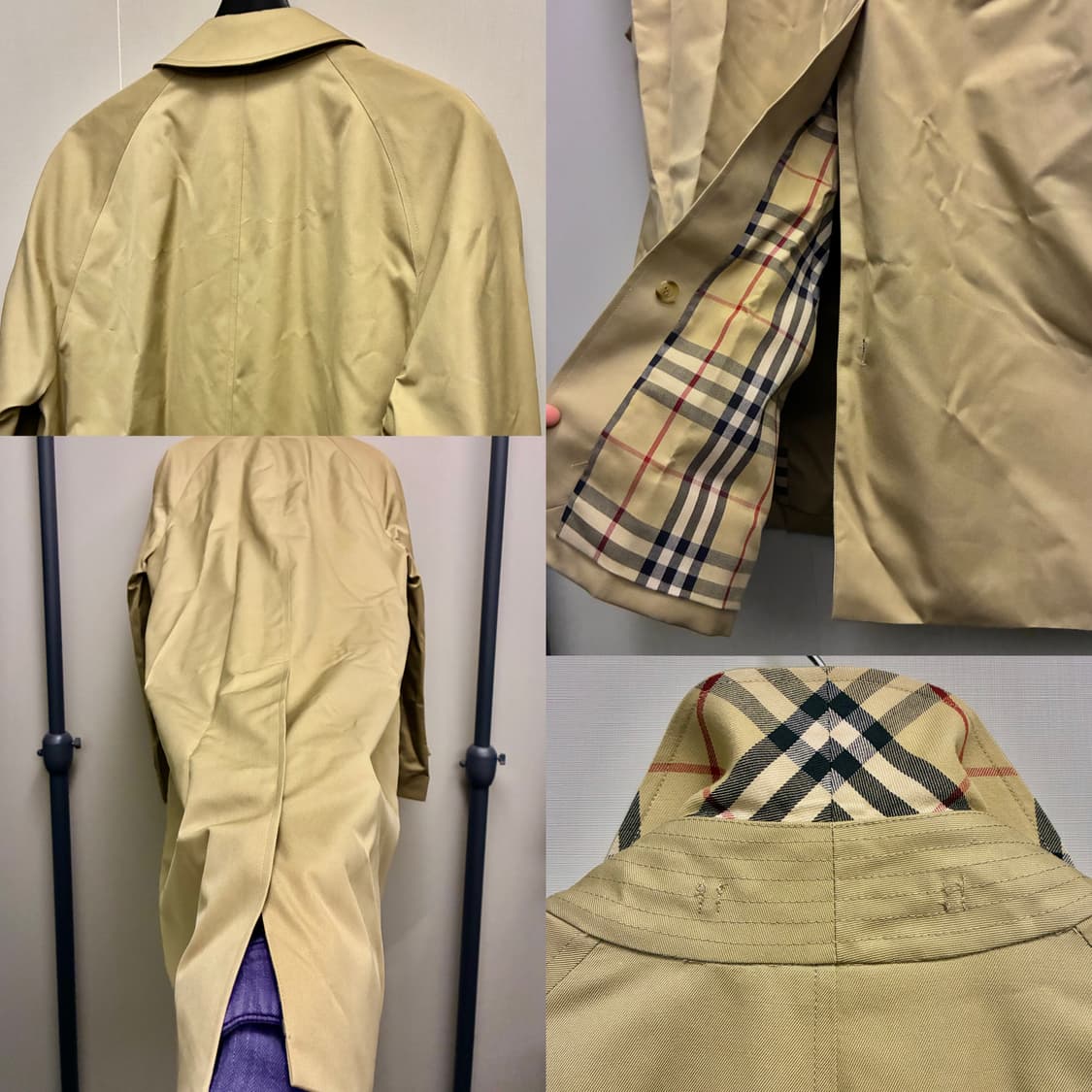 (46R/103)Burberry 버버리 개버딘 발마칸 싱글 트렌치코트 상품이미지6