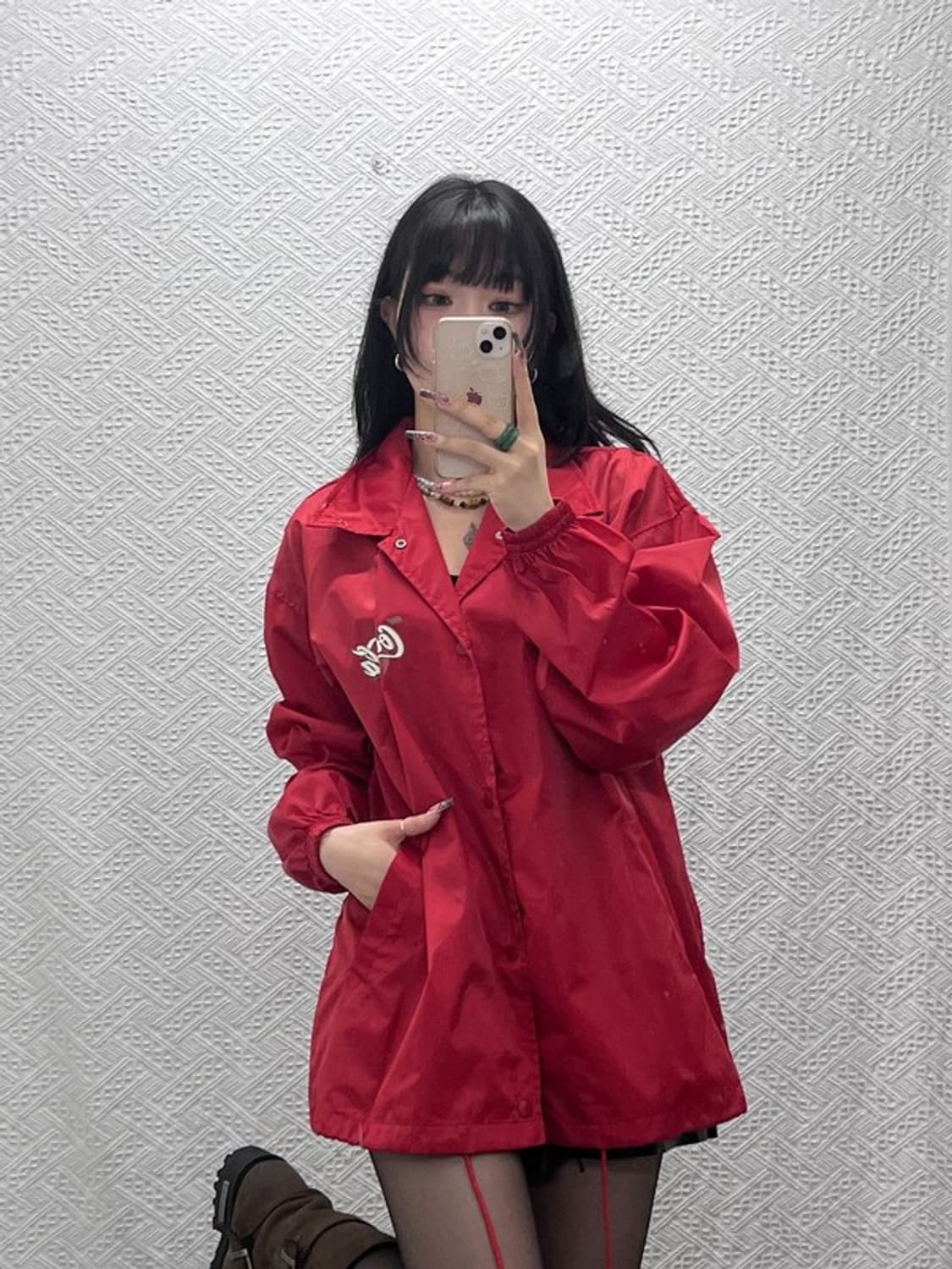 빈티지 올드스쿨 스트릿 펑크 키치 코카콜라 코치 자켓 110 C11773 상품이미지1