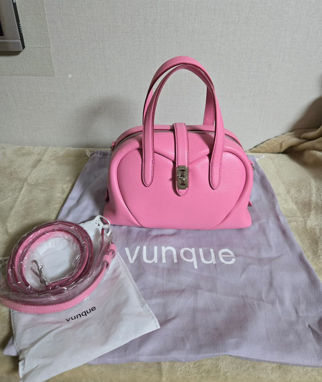 분크 토크 러브 스몰 핑크 가방 상품이미지1