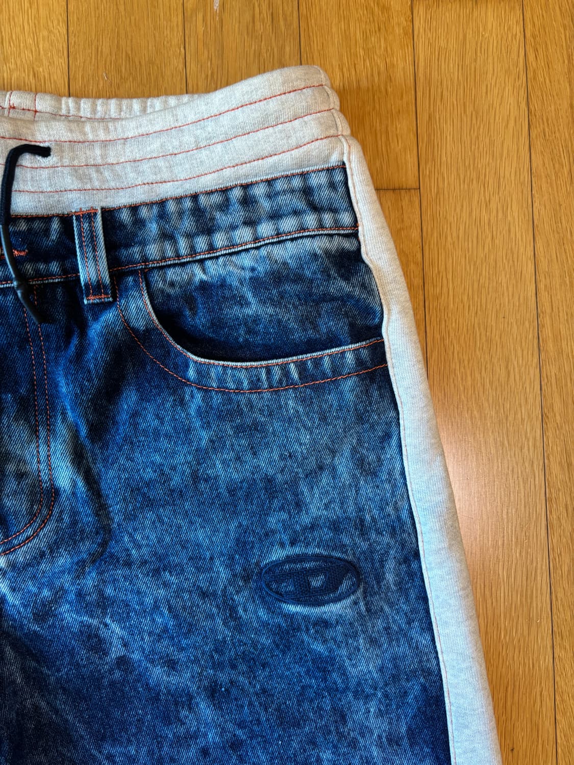 디젤 스웻 레이어드 데님 쇼츠 상품이미지4