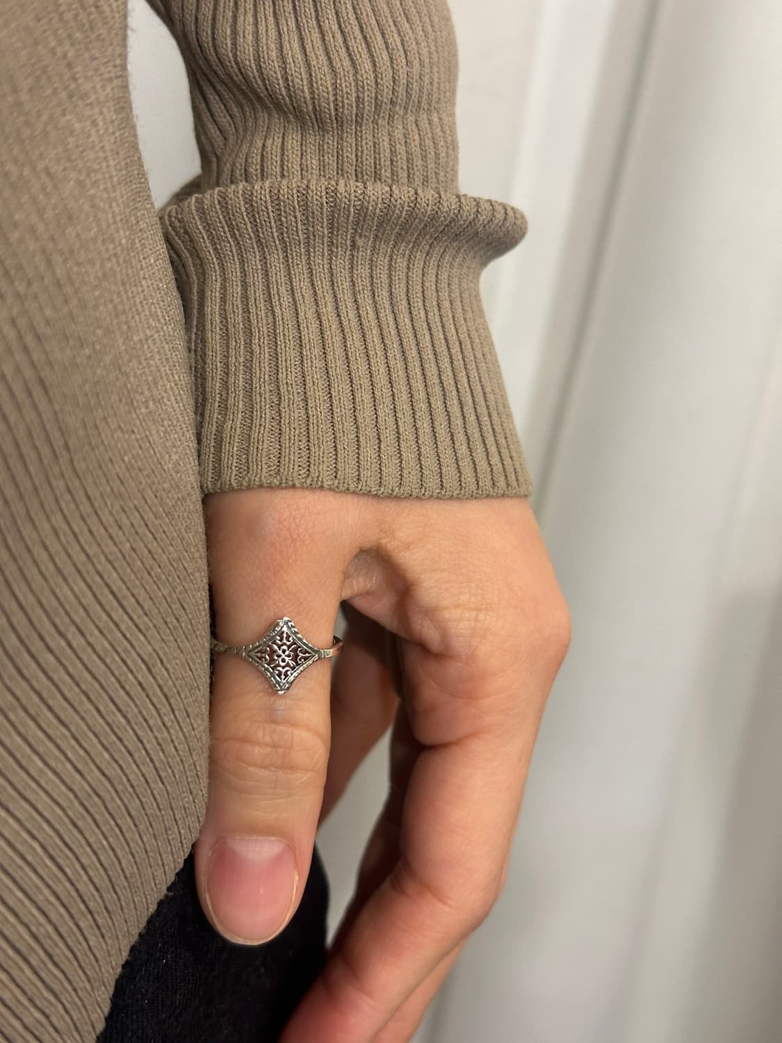 Arca Dia 925Silver Ring 상품이미지2