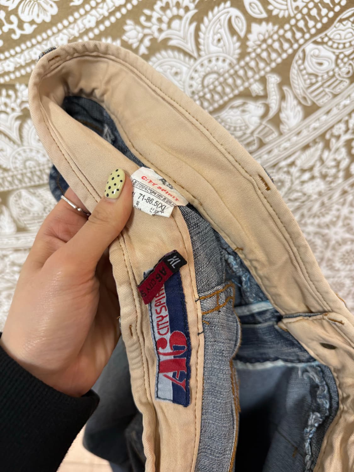 A6빈티지 디테일 데님팬츠 상품이미지7