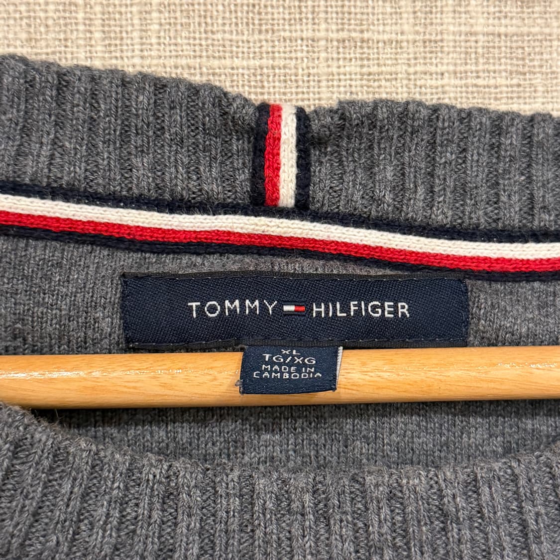 타미힐피거 페어아일 그레이 니트 스웨터 XL 상품이미지2