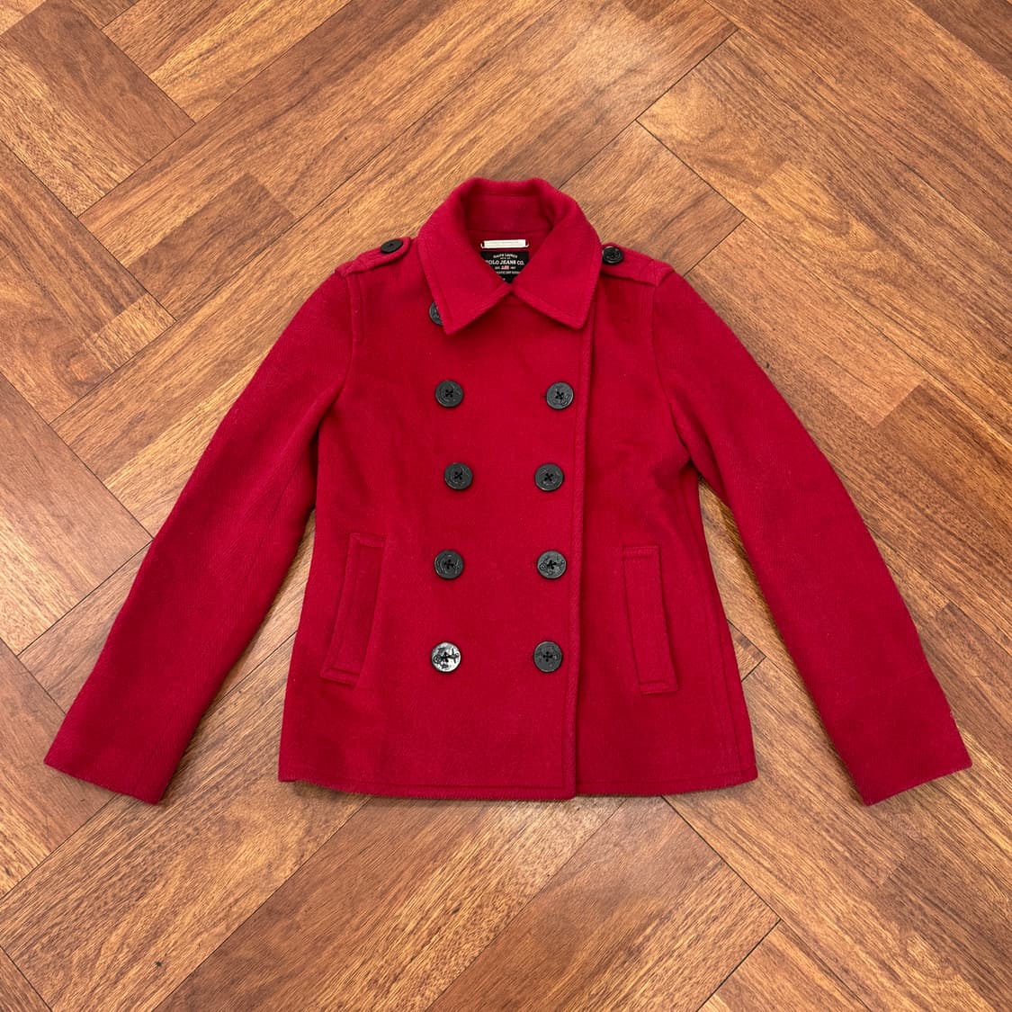 여성용 S 폴로 랄프로렌 폴로진스 모직 피코트 자켓  상품이미지4