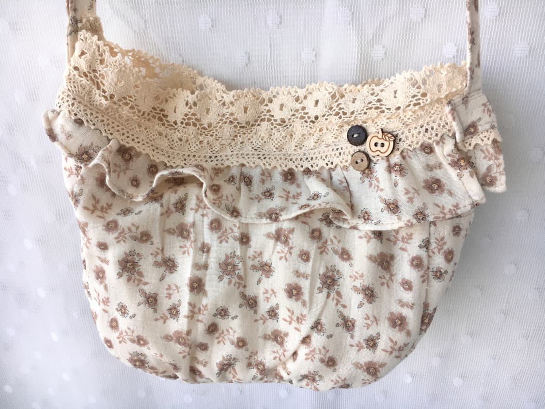 [HAND MADE] 핸드메이드 잔꽃패턴 크로스백 모리걸 상품이미지2