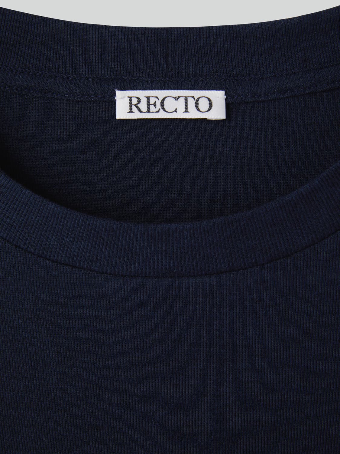 렉토 26SS 울 블렌드 루즈핏 탑 7부 티셔츠 인디고 네이비 상품이미지7