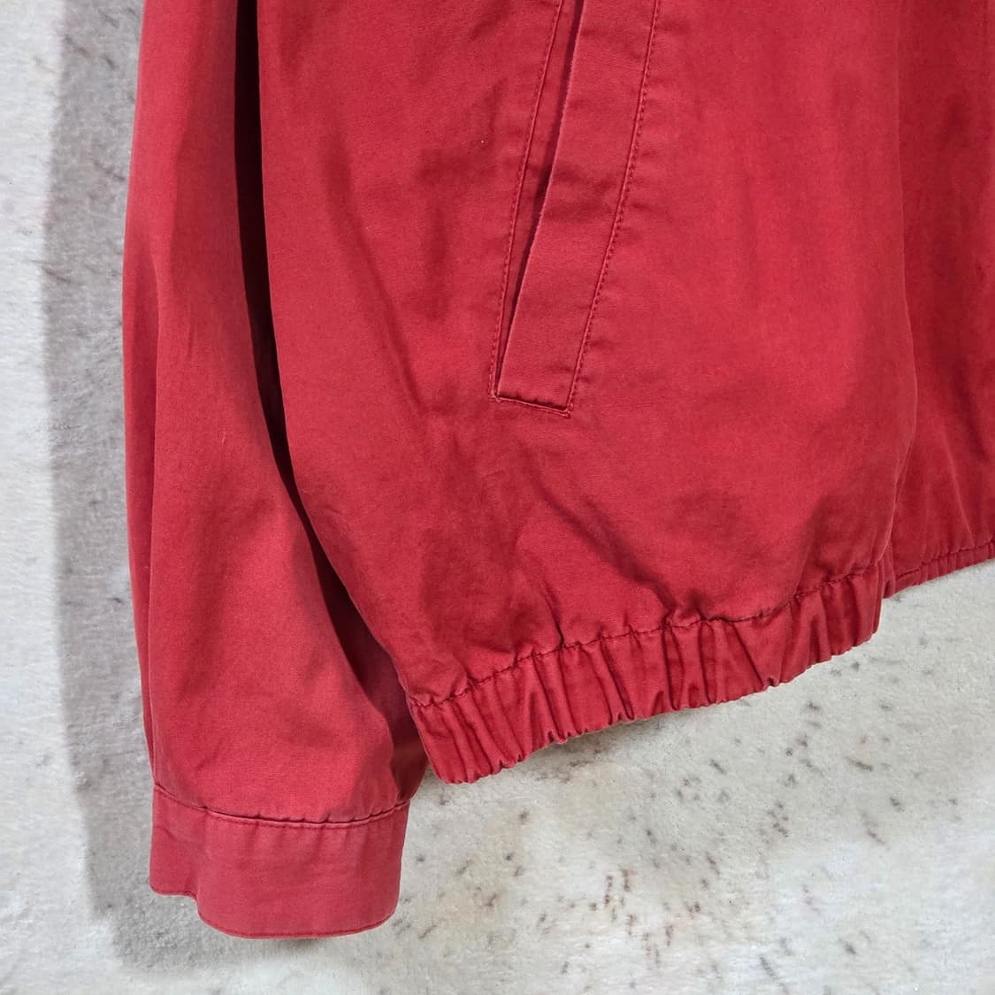 빈티지 체크안감 래드 코튼 블루종 자켓 상품이미지3