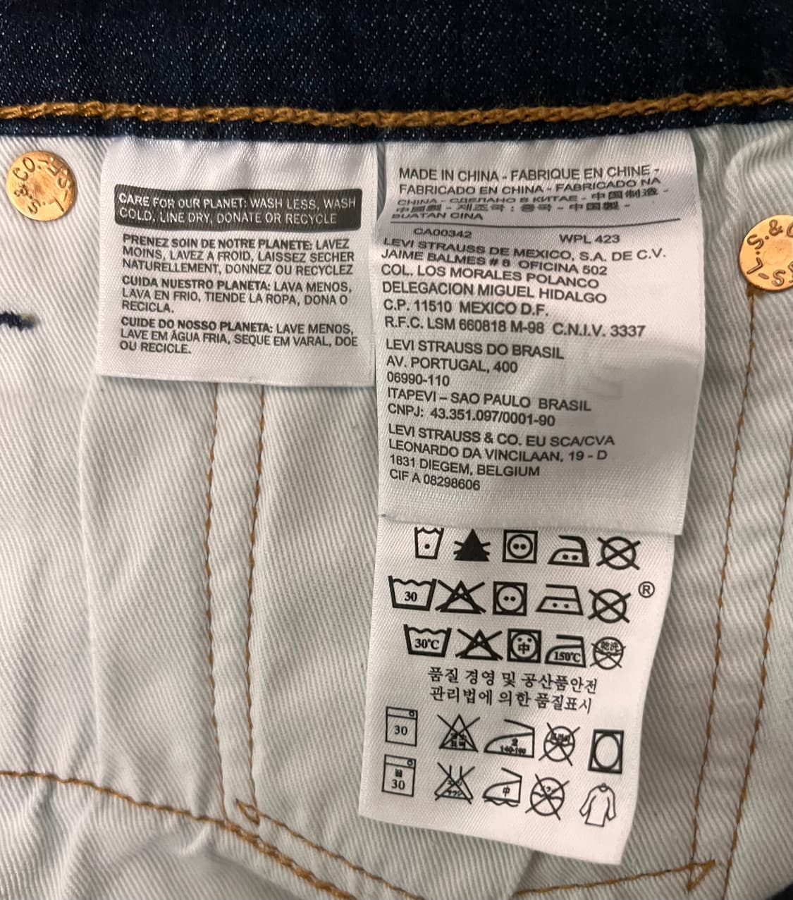 리바이스 511 데님 팬츠 W32 L32 상품이미지5