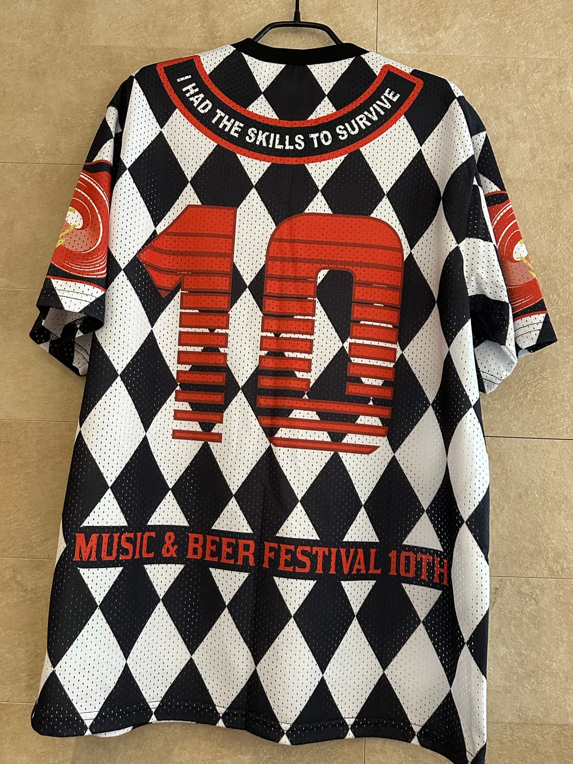 새상품) Fetch 다이아몬드 패턴 티셔츠 M 상품이미지10