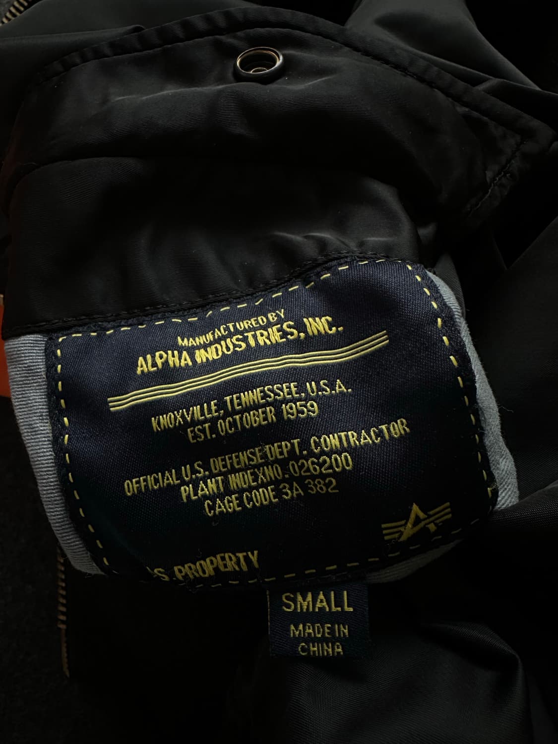 알파인더스트리 ma-1 마원 항공점퍼 블랙 상품이미지7