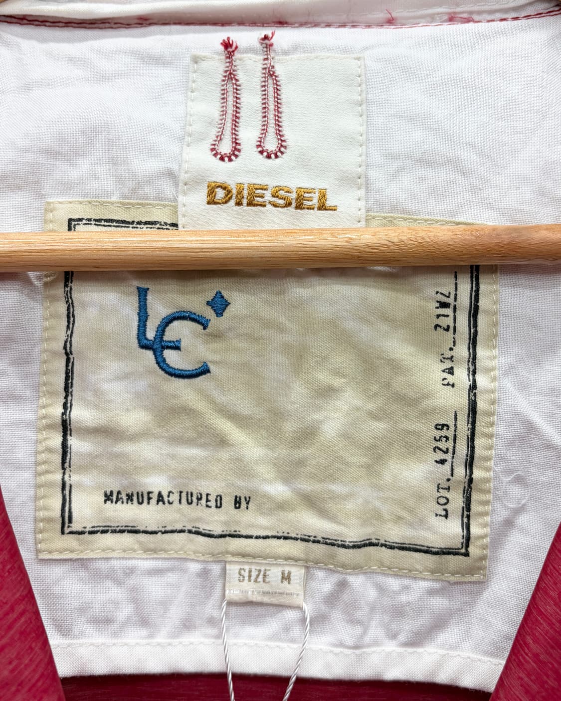 디젤 00s 스티치 디테일 후드 자켓 상품이미지6