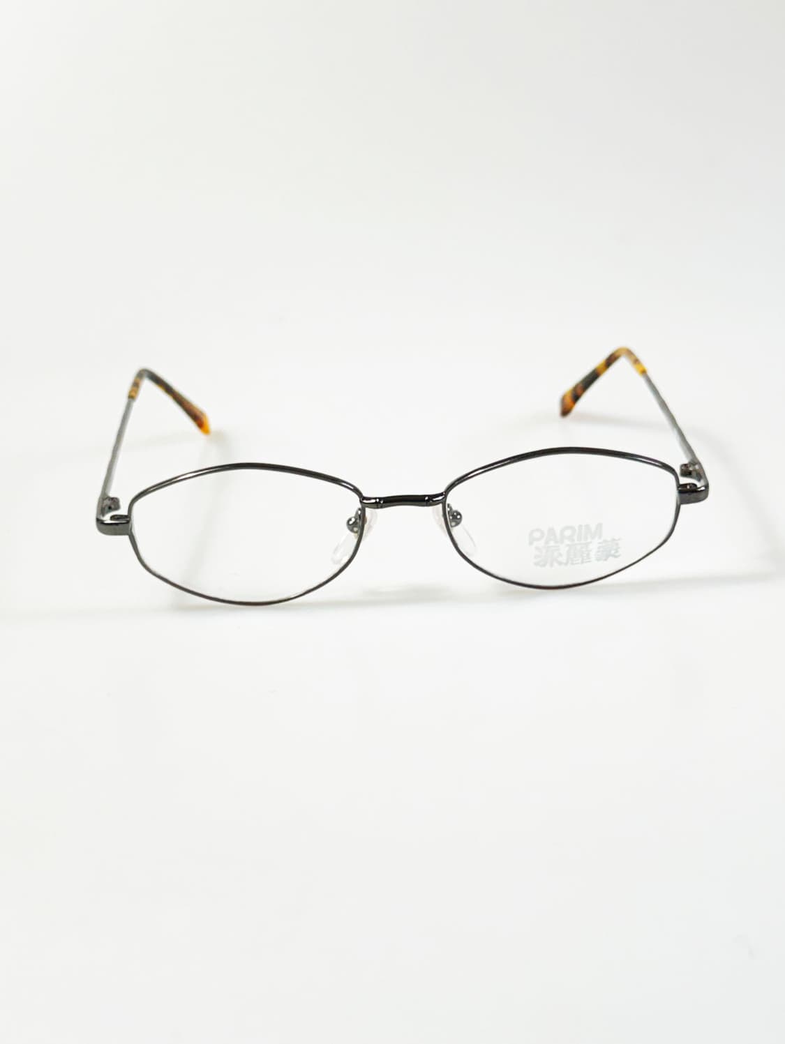 90s PARIM 건메탈 슬림 오벌 프레임 빈티지 안경 상품이미지2