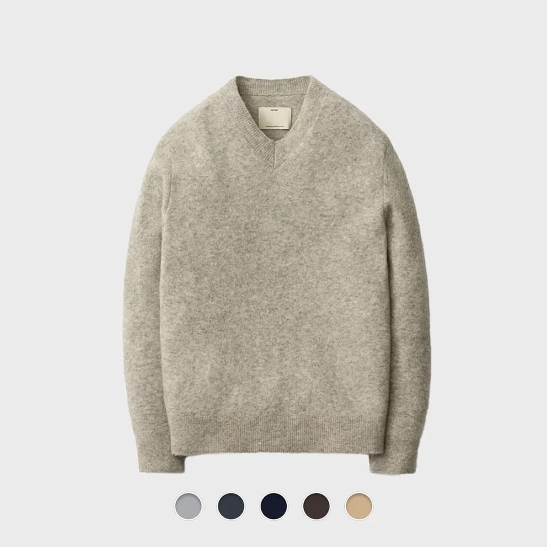 포터리 컴포트 브이넥 라이트그레이 상품이미지1